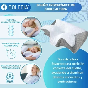 ALMOHADA CERVICAL ORTOPÉDICA ERGONÓMICA DOLCCIA®