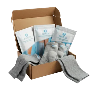 PACK EXCLUSIVO DE COMPRESIÓN DOLCCIA® – RODILLERA, TOBILLERA Y MEDIA DE COMPRESIÓN