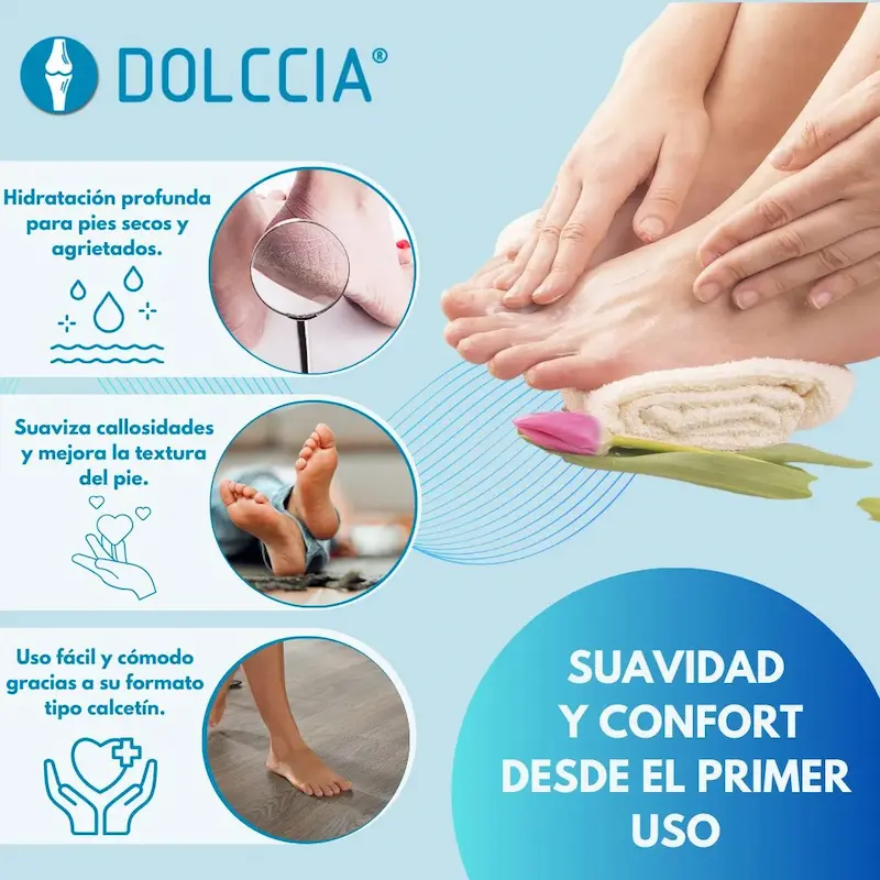CALCETINES MASCARILLA HIDRATANTE PARA PIES DOLCCIA® - Imagen 3
