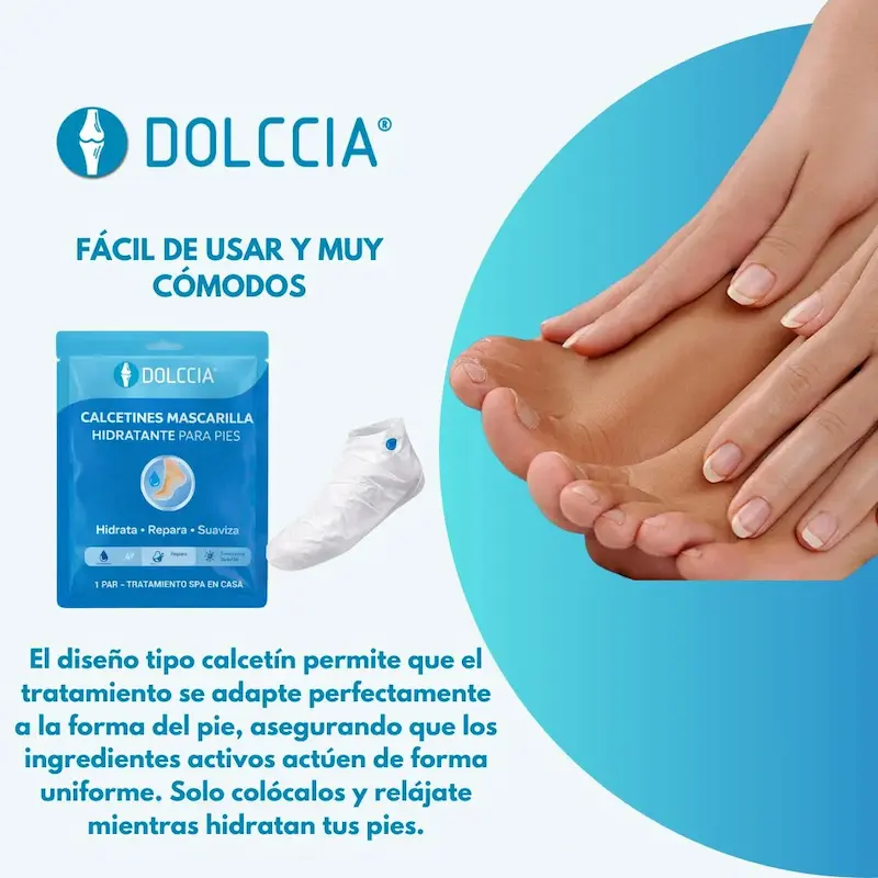 CALCETINES MASCARILLA HIDRATANTE PARA PIES DOLCCIA® - Imagen 2