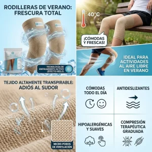 RODILLERAS DE COMPRESIÓN VERANO ULTRAFINAS DOLCCIA®