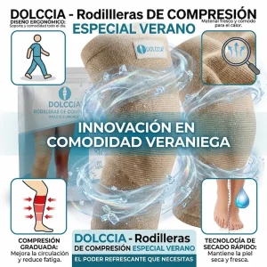 RODILLERAS DE COMPRESIÓN VERANO ULTRAFINAS DOLCCIA®