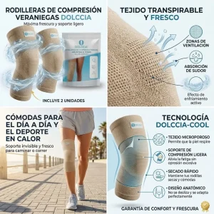RODILLERAS DE COMPRESIÓN VERANO ULTRAFINAS DOLCCIA®